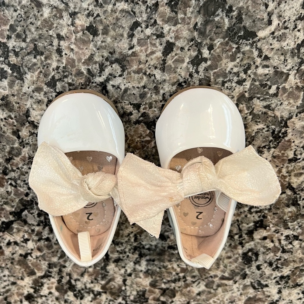 White toddler dress shoes